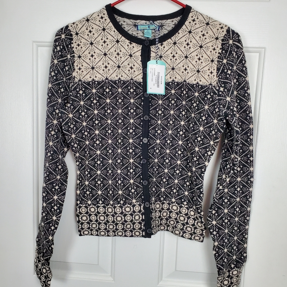 Galaxy fair isle button down cardigan